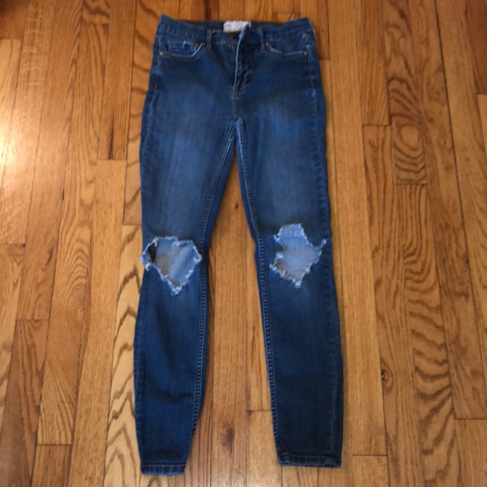 Free People skinny high wasted jeans